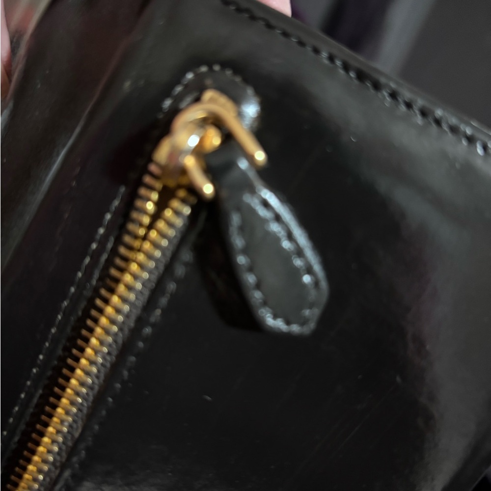 Prada Black Leather Wallet with Gold Hardwares - Picture 12 of 16